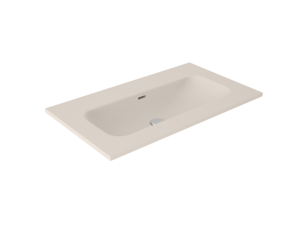 Lavabo cerámico sin orificio de grifo IDEA MATCH de Visobath