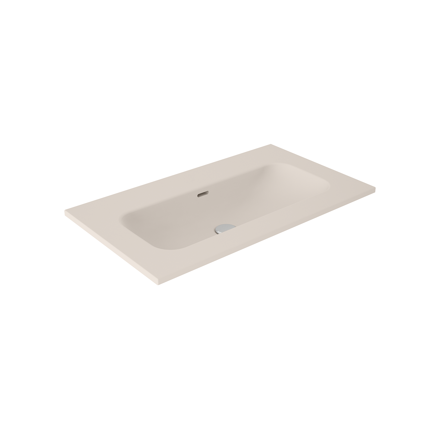 Lavabo cerámico sin orificio de grifo IDEA MATCH de Visobath