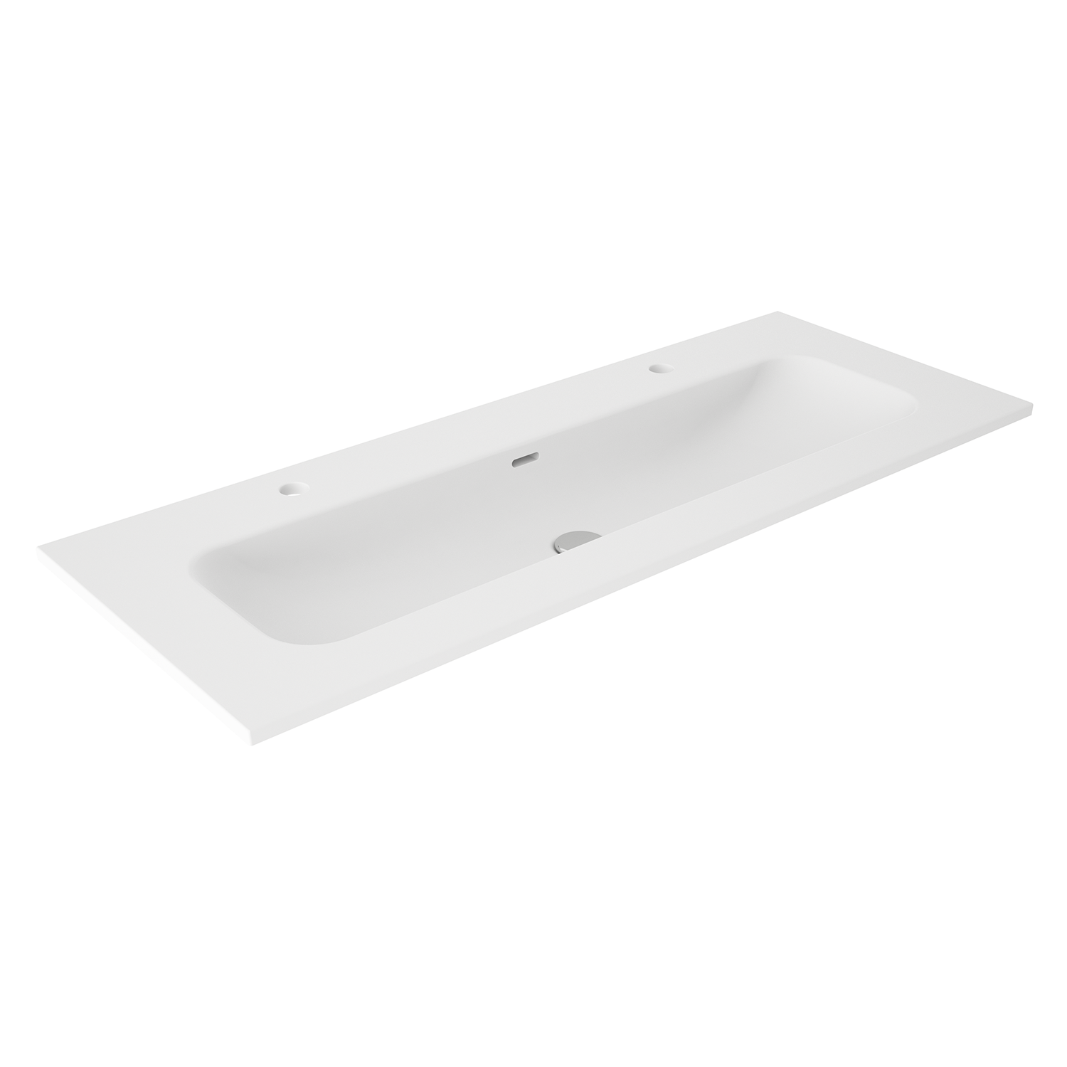 Lavabo cerámico con 2 orificios de grifos IDEA MATCH de Visobath - Imagen 2