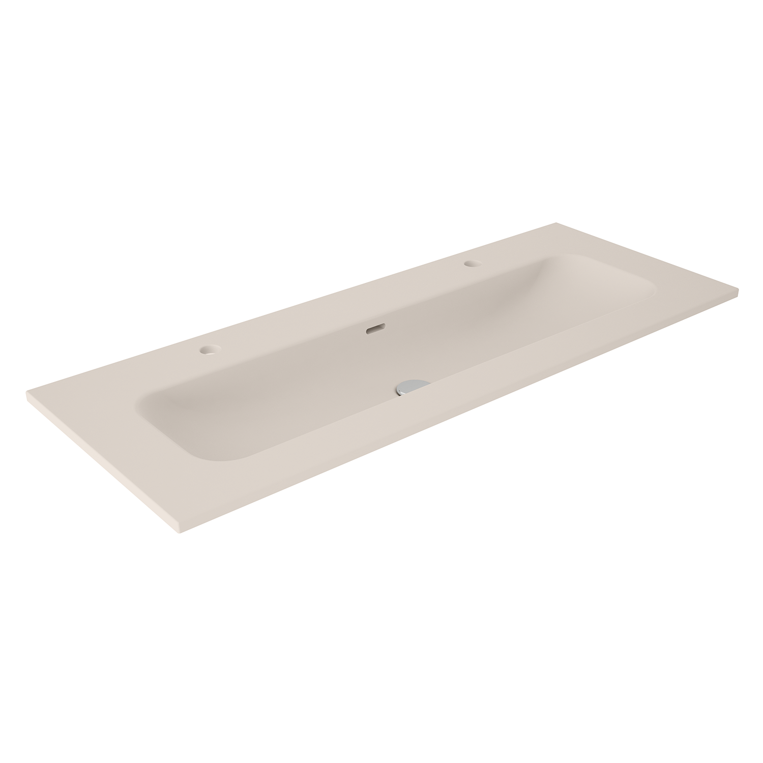 Lavabo cerámico con 2 orificios de grifos IDEA MATCH de Visobath