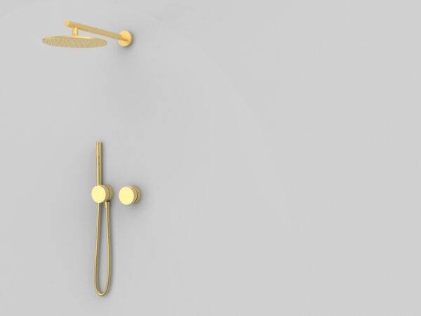 Set ducha monomando 2 salidas INCOOL oro cepillado EterNice de GRB mixers
