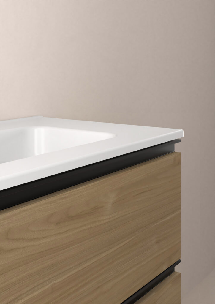 Conjunto mueble de baño 3 cajones SATORI y lavabo ENZO de Royo - Imagen 9