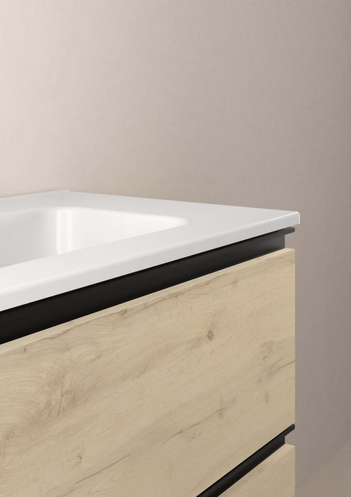 Conjunto mueble de baño 3 cajones SATORI y lavabo ENZO de Royo - Imagen 12