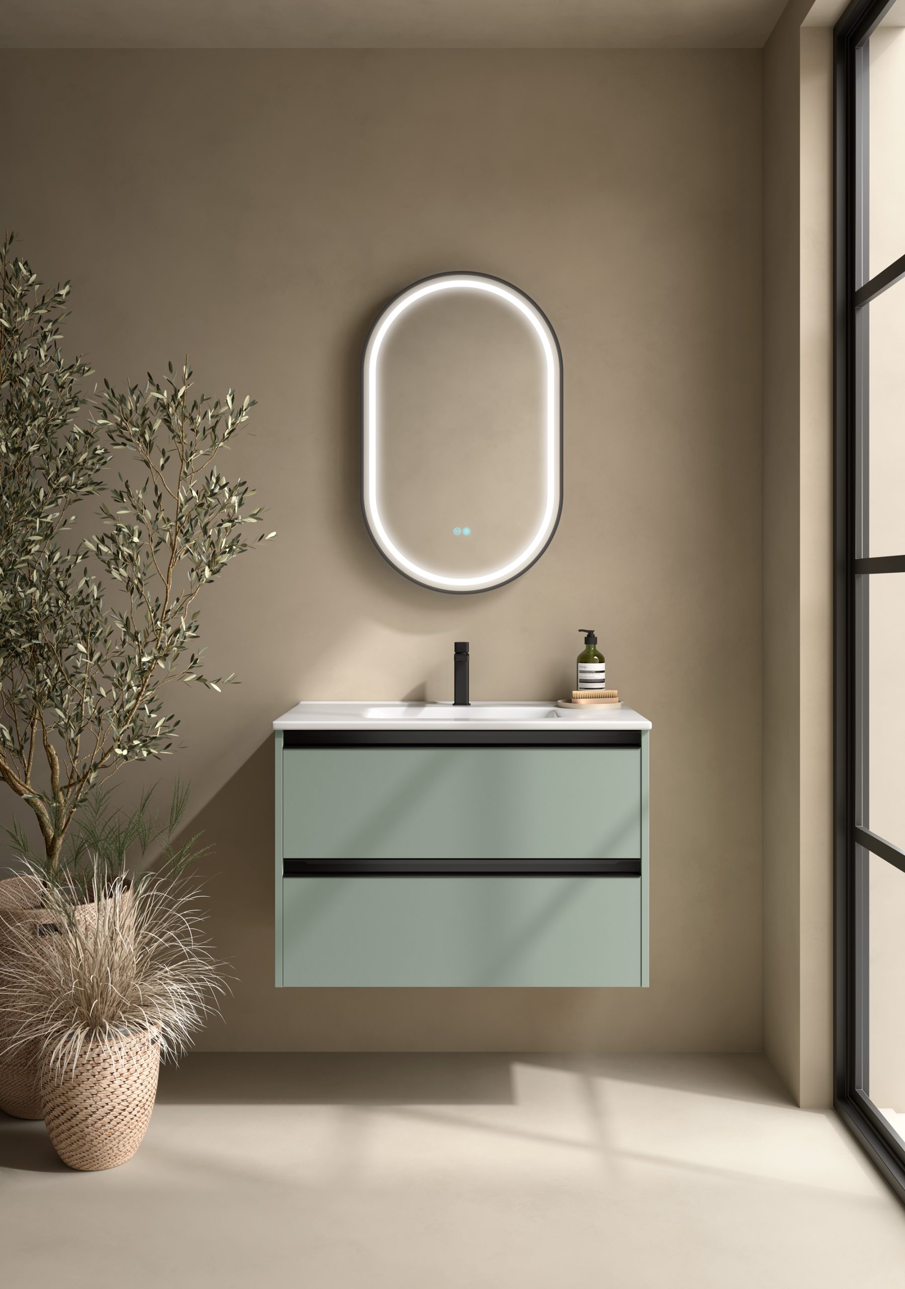 Conjunto mueble de baño 2 cajones VENTO de Coycama