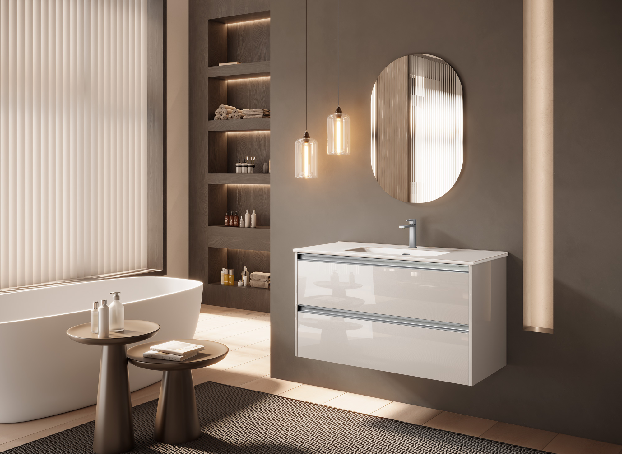 Conjunto mueble de baño 2 cajones VENTO de Coycama - Imagen 8