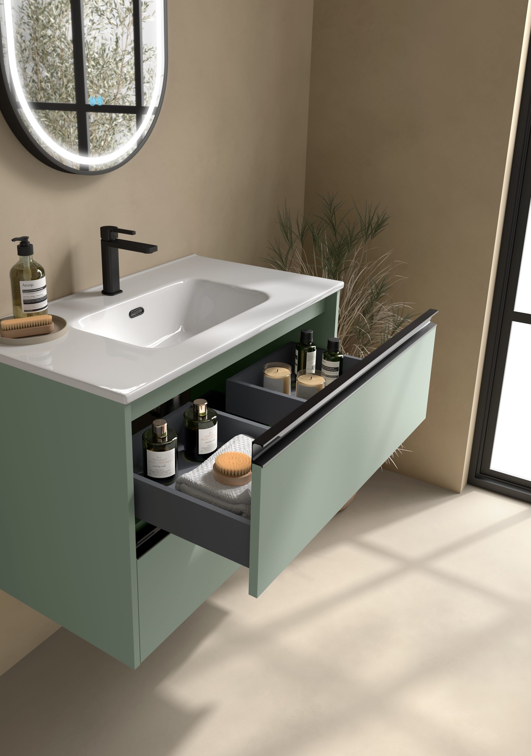 Conjunto mueble de baño 2 cajones VENTO de Coycama - Imagen 6