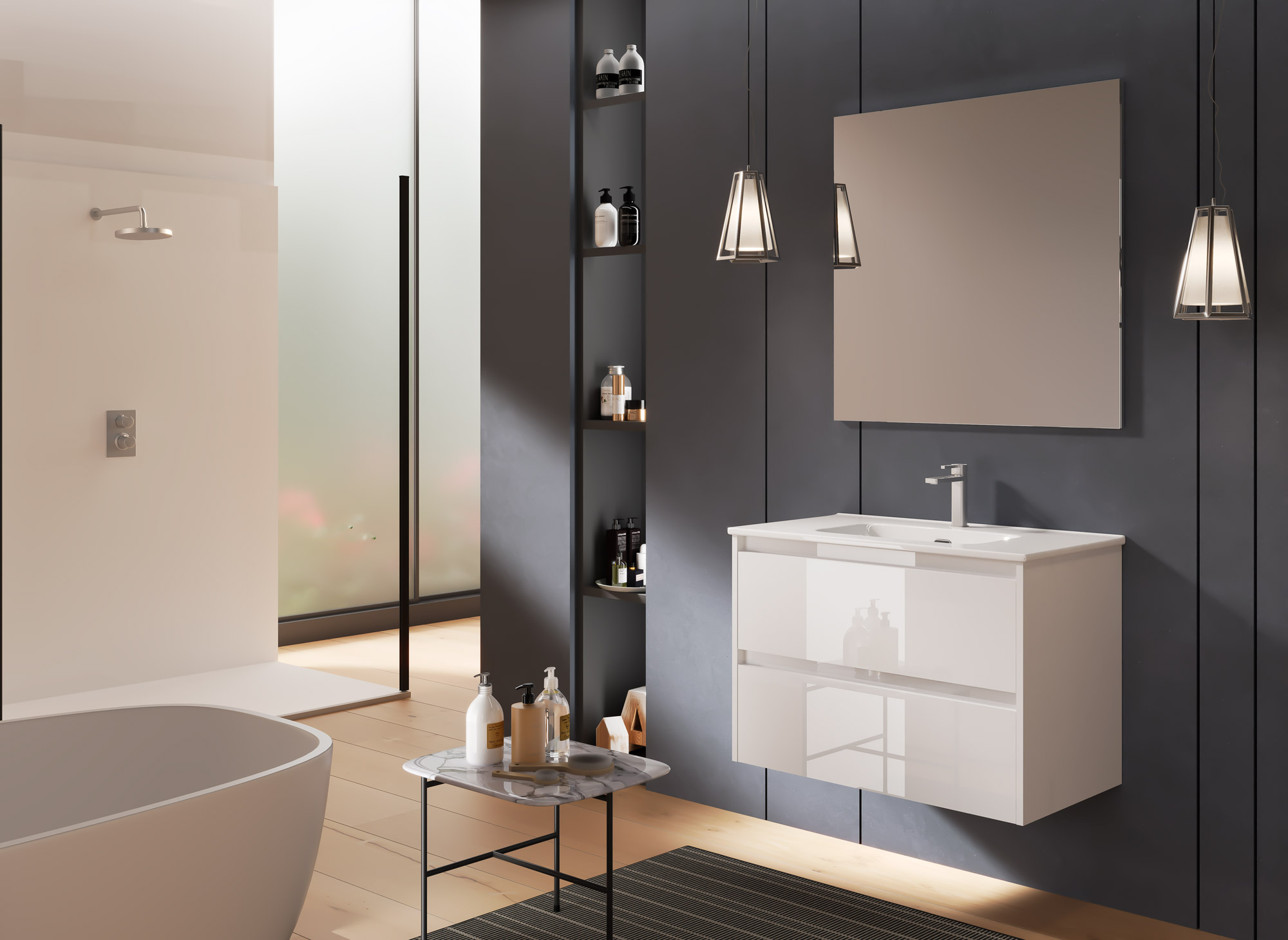 Conjunto mueble de baño 2 cajones VENTO de Coycama - Imagen 5