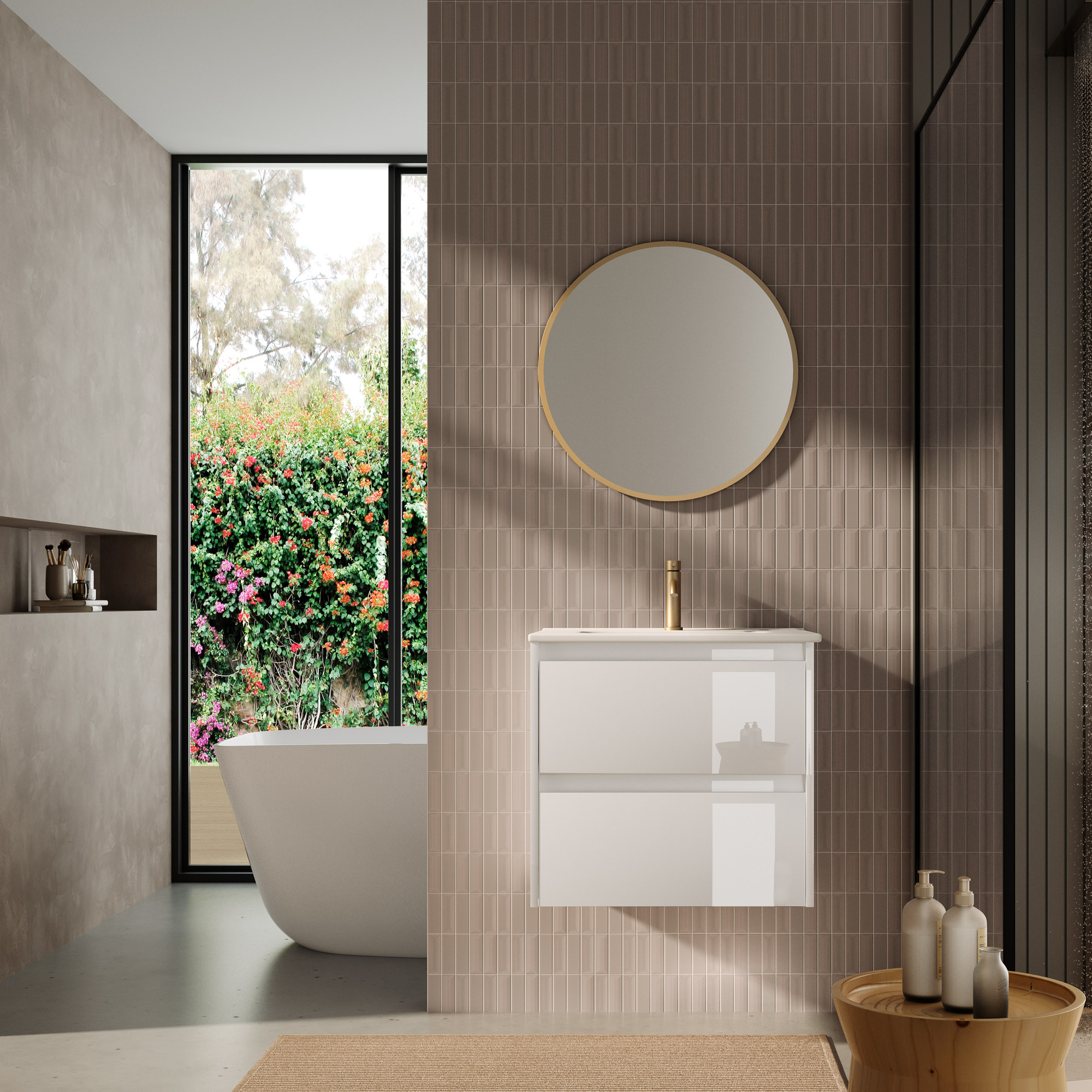 Conjunto mueble de baño 2 cajones VENTO de Coycama - Imagen 4